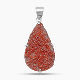 Vanadinite Druse Silver Pendants