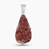 Vanadinite Druse Silver Pendants