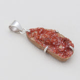 Vanadinite Druse Silver Pendants
