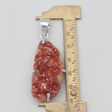 Vanadinite Druse Silver Pendants