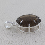 925 Sterling Silver Smokey Quartz Pendants
