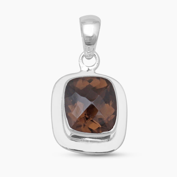 Smoky Quartz Silver Pendants