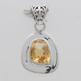 925 Sterling Silver Citrine Pendants