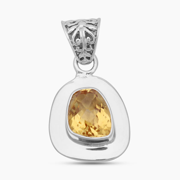 925 Sterling Silver Citrine Pendants