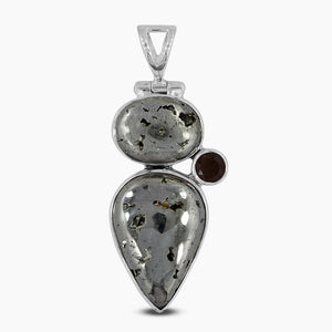 925 Sterling Silver Pyrite Pendants