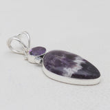 925 Sterling Silver Amethyst Lace Pendants