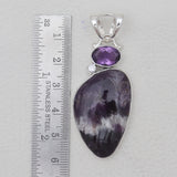 925 Sterling Silver Amethyst Lace Pendants