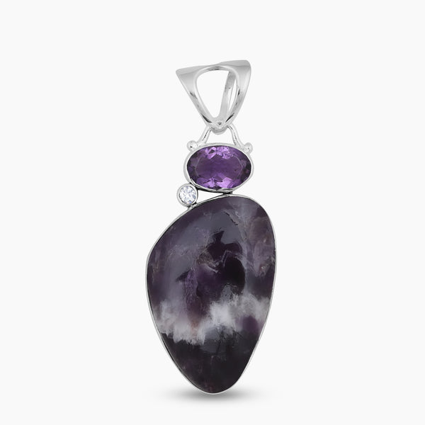 925 Sterling Silver Amethyst Lace Pendants