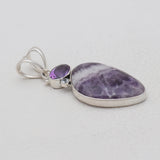 925 Sterling Silver Amethyst Lace Pendants