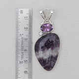 925 Sterling Silver Amethyst Lace Pendants