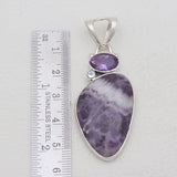 925 Sterling Silver Amethyst Lace Pendants