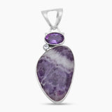 925 Sterling Silver Amethyst Lace Pendants