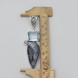 Dendritic Opal Silver Pendants