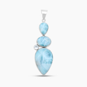 925 Sterling Silver Larimar Pendants