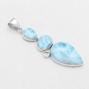 925 Sterling Silver Larimar Pendants