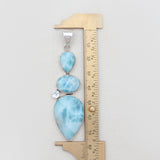 925 Sterling Silver Larimar Pendants