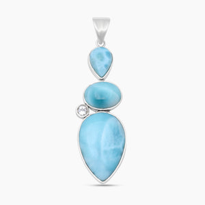 925 Sterling Silver Larimar Pendants