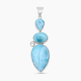 925 Sterling Silver Larimar Pendants