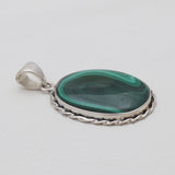 925 Sterling Silver Malachite Pendants