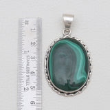 925 Sterling Silver Malachite Pendants