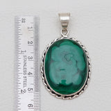 925 Sterling Silver Malachite Pendants