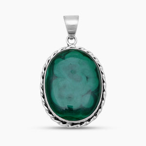 925 Sterling Silver Malachite Pendants