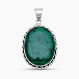 925 Sterling Silver Malachite Pendants