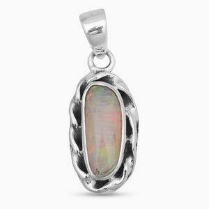 925 Sterling Silver Ethiopian Opal Pendants