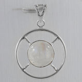 Pectolite Pearl Silver Pendant