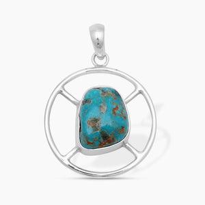 Mexican Turquoise Silver Pendants