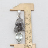 Meteorite Silver Pendants