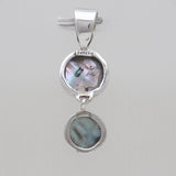 925 Sterling Silver Abalone Shell Pendants