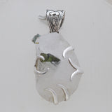 925 Sterling Silver Tourmalinated Quartz Pendants