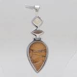 Brecciated Mookaite Silver Pendants