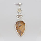 Brecciated Mookaite Silver Pendants