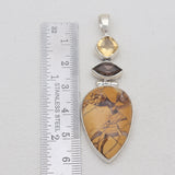 Brecciated Mookaite Silver Pendants