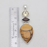 Brecciated Mookaite Silver Pendants