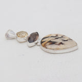 Peanut Wood Jasper Silver Pendants