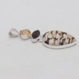 Peanut Wood Jasper Silver Pendants