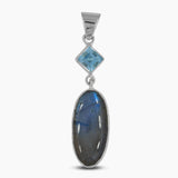 925 Silver Labradorite Pendants