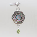 925 Sterling Silver Abalone Shell Pendants