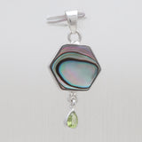 925 Sterling Silver Abalone Shell Pendants