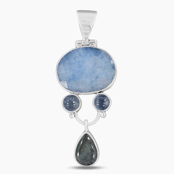 925 Silver Aquamarine Pendants