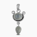 Rainbow Moonstone Silver Pendants