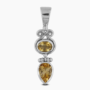 925 Sterling Silver Citrine Pendants