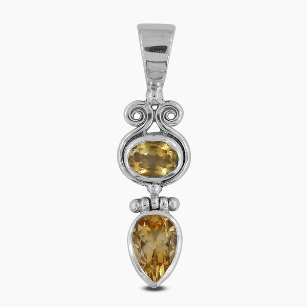 925 Sterling Silver Citrine Pendants