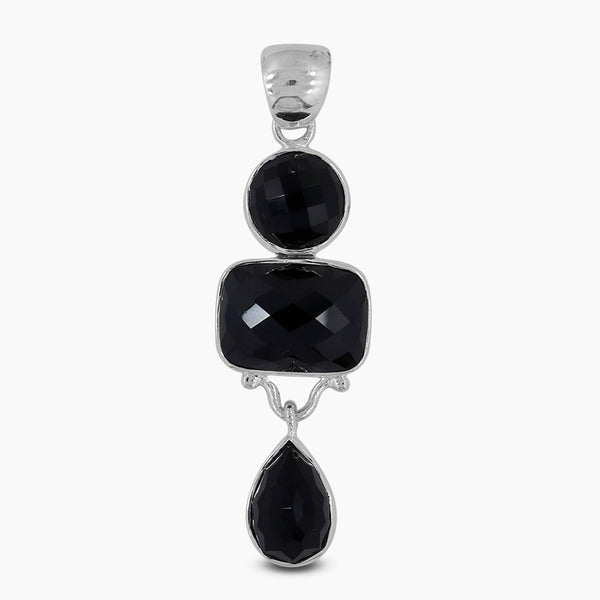 925 Sterling Silver Black Onyx Pendants