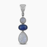 925 Silver Rainbow Moonstone Pendants