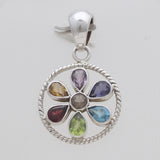 925 Sterling Silver Multistone Pendants
