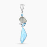 925 Sterling Silver Larimar Pendants